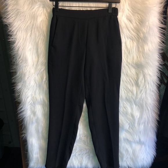 J. Crew Black Drapey Pull On Pants Size 00 - Picture 2 of 8